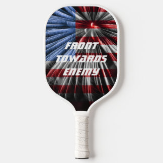 Raquette De Pickleball Drapeau de feux d'artifice patriotique américain
