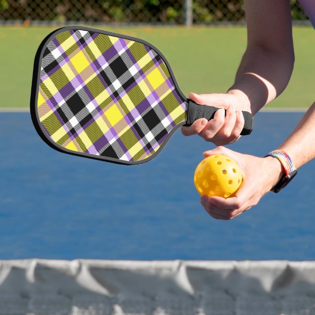 Raquette De Pickleball Drapeau de fierté éclectique boho non binaire à ca (Insitu)