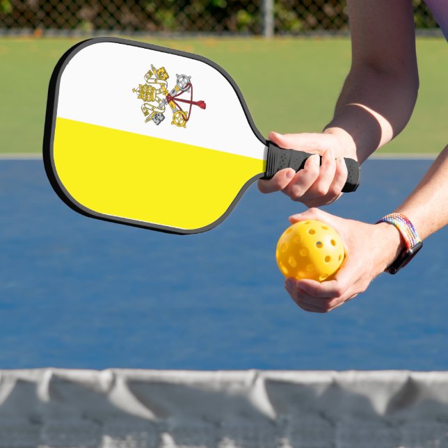 Raquette De Pickleball Drapeau de la Cité du Vatican (Insitu)