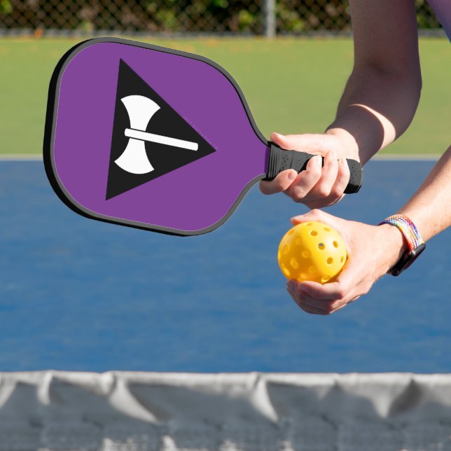 Raquette De Pickleball Drapeau de la fierté lesbienne SlipperyJoe's Labry (Insitu)