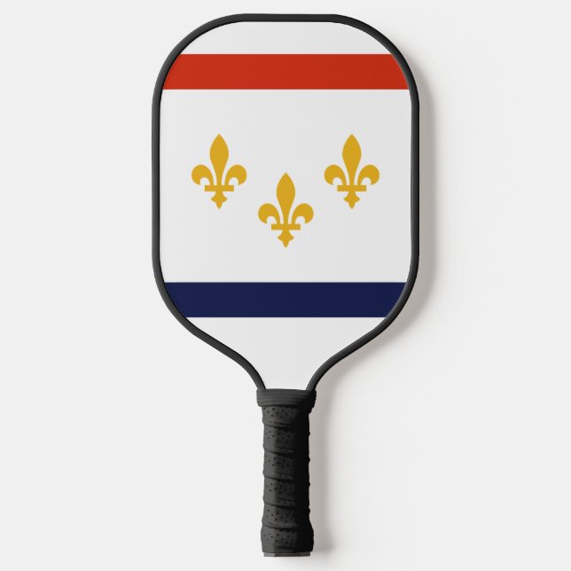Raquette De Pickleball Drapeau de la Nouvelle-Orléans, Louisiane (Recto)