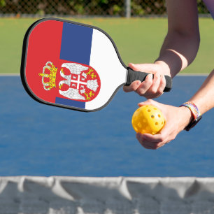 Raquette De Pickleball drapeau de la Serbie