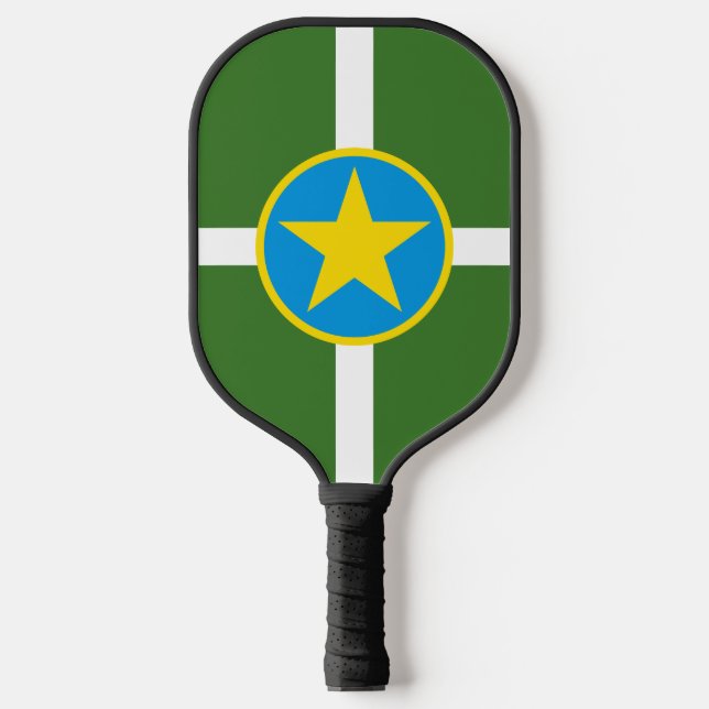 Raquette De Pickleball Drapeau de la ville de Jackson, Mississippi (Recto)