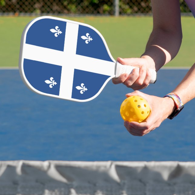 Raquette De Pickleball Drapeau de Québec, Canada (Insitu)