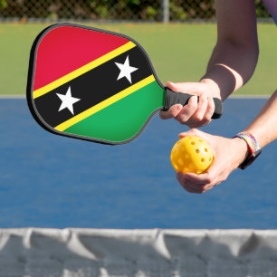 Raquette De Pickleball Drapeau de Saint-Kitts-et-Nevis