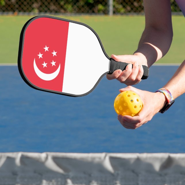 Raquette De Pickleball Drapeau de Singapour (Insitu)