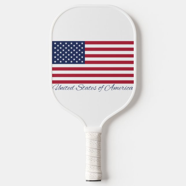 Raquette De Pickleball Drapeau des États-Unis d'Amérique (Recto)