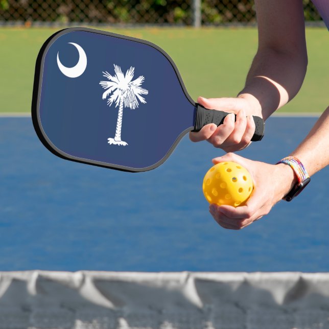 Raquette De Pickleball Drapeau d'État de Caroline du Sud, États-Unis (Insitu)