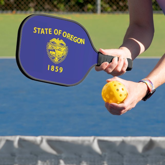 Raquette De Pickleball Drapeau d'État de l'Oregon, États-Unis (Insitu)