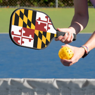 Raquette De Pickleball Drapeau d'Etat du Maryland, États-Unis