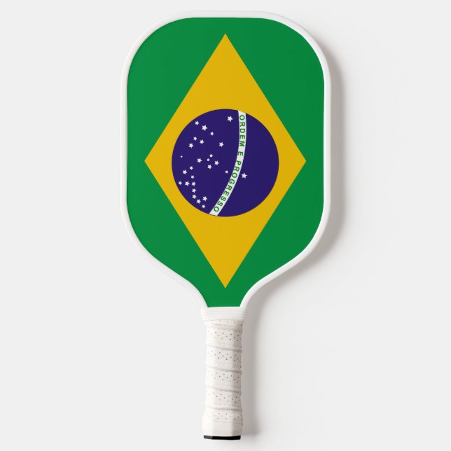 Raquette De Pickleball Drapeau du Brésil  (Verso)