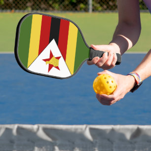 Raquette De Pickleball drapeau du Zimbabwe