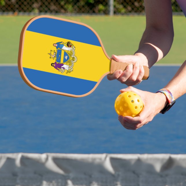 Raquette De Pickleball Drapeau/ Emblème de Philadelphie, PA (Insitu)