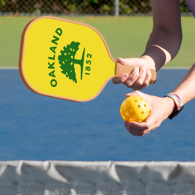 Raquette De Pickleball Drapeau Oakland, Californie (Insitu)