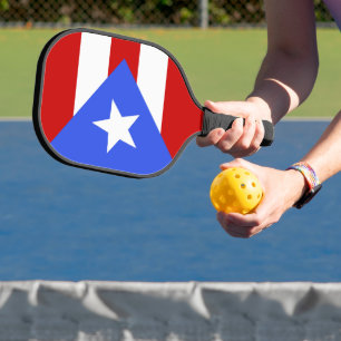 Raquette De Pickleball Drapeau Porto Rico