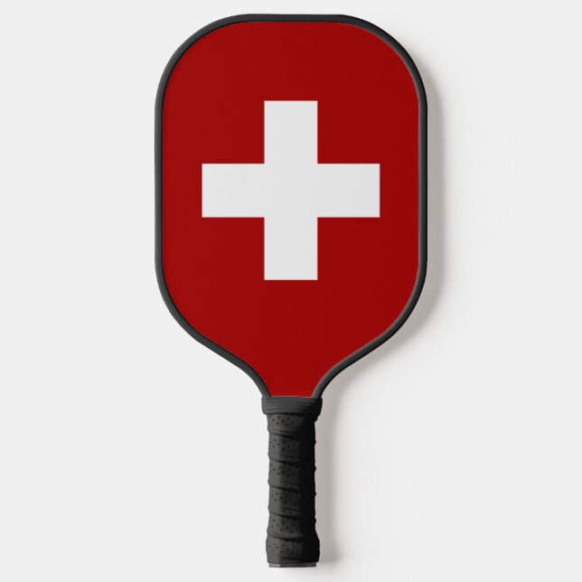 Raquette De Pickleball Drapeau suisse (Recto)