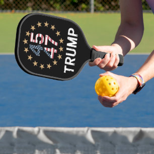 Raquette De Pickleball Drapeau Trump 2024 Reprenez l'Amérique Trump 45 47