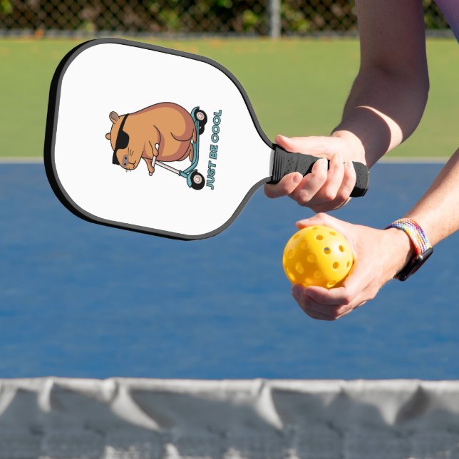 Raquette De Pickleball Drôle de Capybara Cool Trottinette Vibes (Insitu)