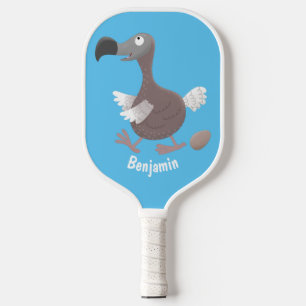 Raquette De Pickleball Drôle dessin animé d'oiseau de dodo