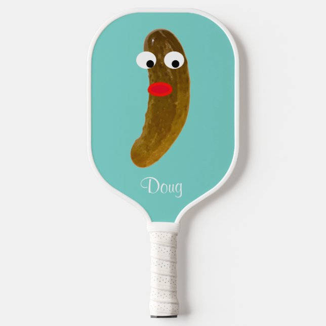 Raquette De Pickleball Drôle Pickle Guy Green Pickleball Turquoise Paddle (Recto)