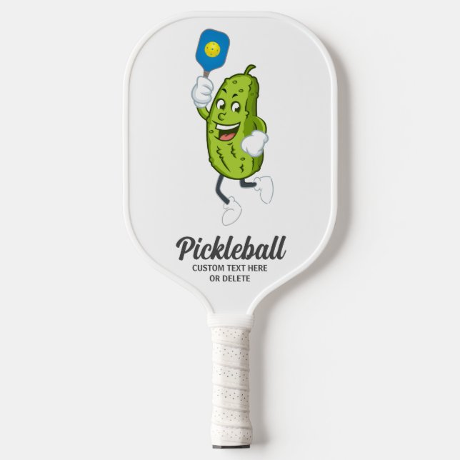 Raquette De Pickleball Drôle Pickle Jouer Pickleball Custom Text Pickle (Recto)