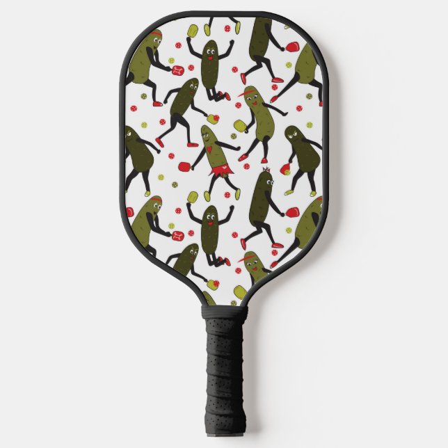 Raquette De Pickleball Drôle Pickleball Pickleball Pickers Gens Vert Blan (Recto)
