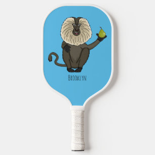 Raquette De Pickleball Drôle singe-singe macaque à queue de lion