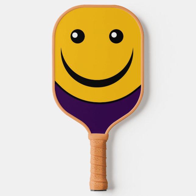 Raquette De Pickleball drôle visage sourire Pickleball Paddle (Recto)