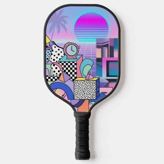 Raquette De Pickleball Du Pasquier Géométries Revisitées (Recto)