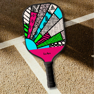 Raquette De Pickleball Éclaboussure de couleur éventail personnalisé
