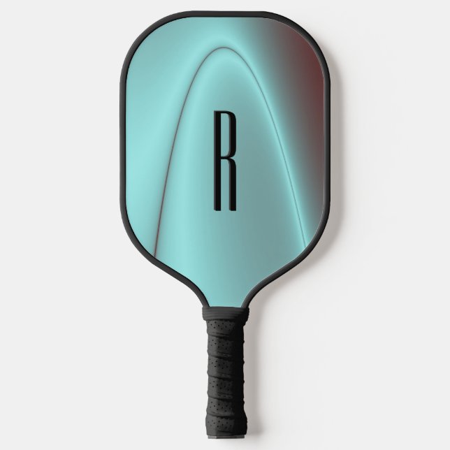 Raquette De Pickleball Éclair bleu clair Initial (Recto)