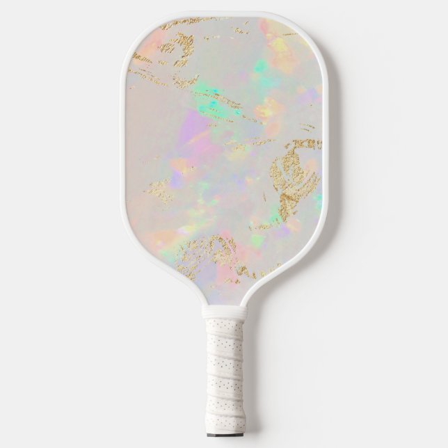Raquette De Pickleball effet opale blanc (Recto)