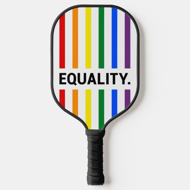 Raquette De Pickleball Egalité Pride Arc-en-ciel (Recto)