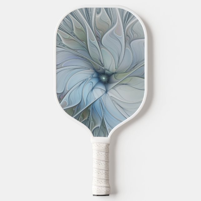 Raquette De Pickleball Elegant Beauty Modern Abstract Fractal Art Flower (Recto)