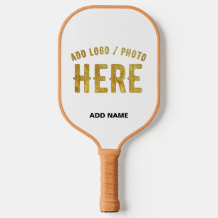 RAQUETTE DE PICKLEBALL ÉLÉGANT BLANC PERSONNALISABLE MARQUE VERIFIE MODER