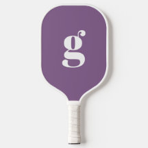 Élégant Initiales Monogrammées Gras Dusty Purple