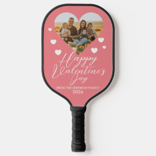 Raquette De Pickleball Elegant Love Heureuse Sainte-Valentin Photo de fam