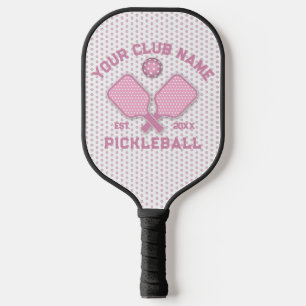 Raquette De Pickleball Élégant minimaliste Pickleball Monogramme Concepti