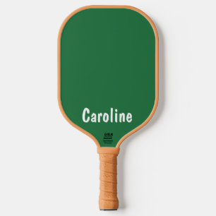 Raquette De Pickleball Élégant script de signature Monogramme
