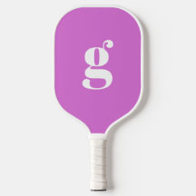 Élégante Initiale Monogrammée Gras Orchidée Violet