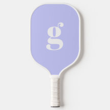 Élégante initiale monogrammée gras pastel bleu lav