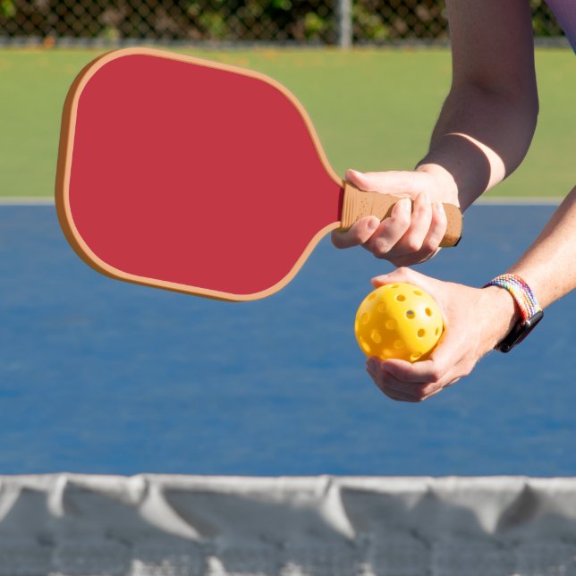 Raquette De Pickleball Élever votre design un Arrière - plan rouge et bla (Insitu)