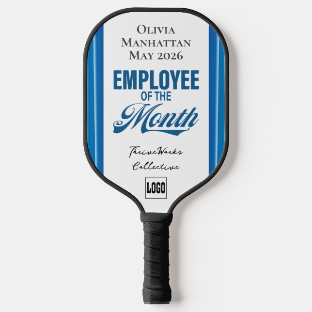 Raquette De Pickleball Employee of the Month Custom Business Recognition (Recto)