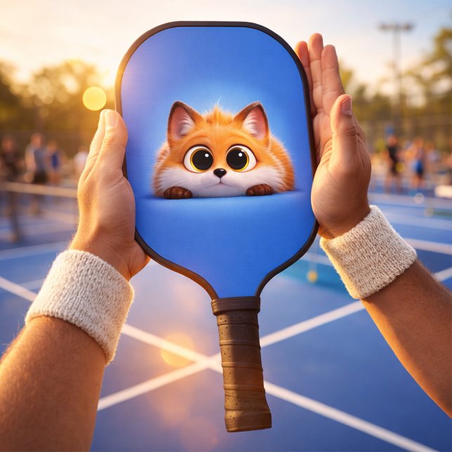 Raquette de Pickleball en Fibre de Carbone Renard  (Foxi Premium Pickleball Series - Blue Fox Cinematic POV)