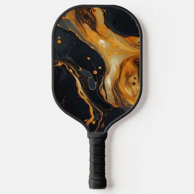 Raquette de pickleball en résine dorée Art (Recto)