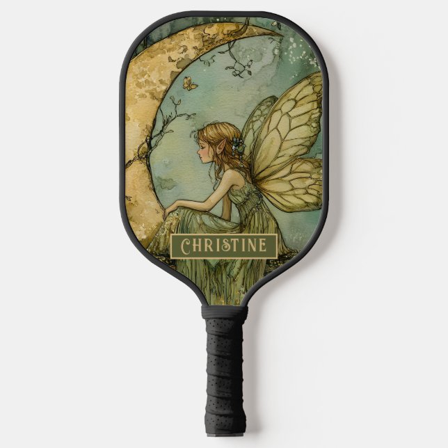 Raquette De Pickleball Enchanted Fairy Crescent Moon Pickleball Paddle (Recto)