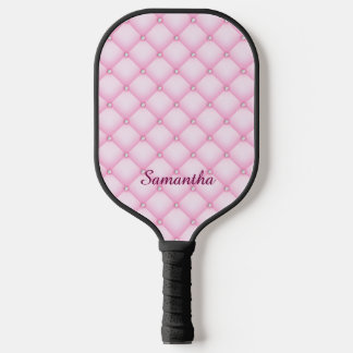 Raquette De Pickleball esthétique glamour touffeté rose