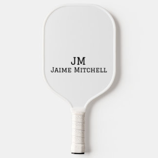 Raquette De Pickleball esthétique minimaliste club de campagne rayures bl