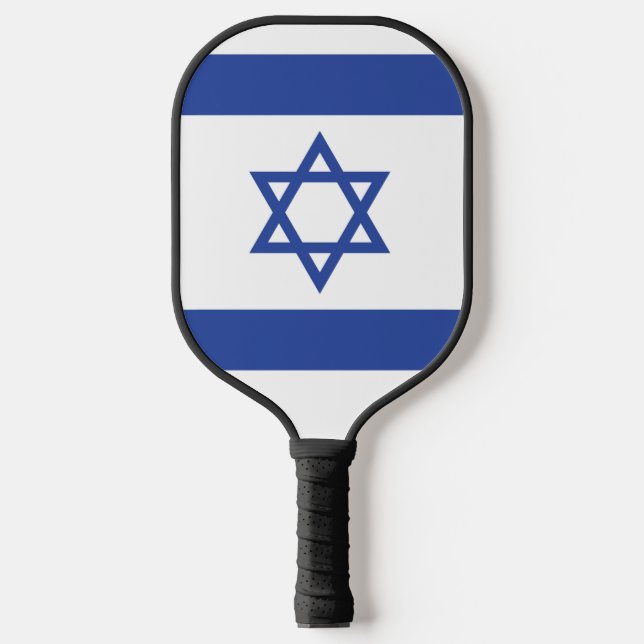 Raquette De Pickleball Etat d'Israël Drapeau, Étoile de David Juifs (Recto)