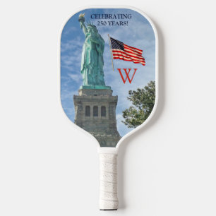 Raquette De Pickleball États-Unis 250 Drapeau américain Statue de la Libe